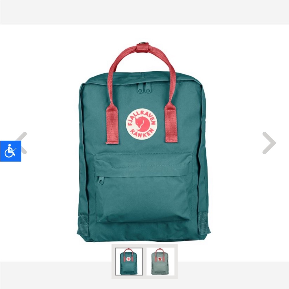 FJALLRAVEN KANKEN Classic Green/ Peach Pink